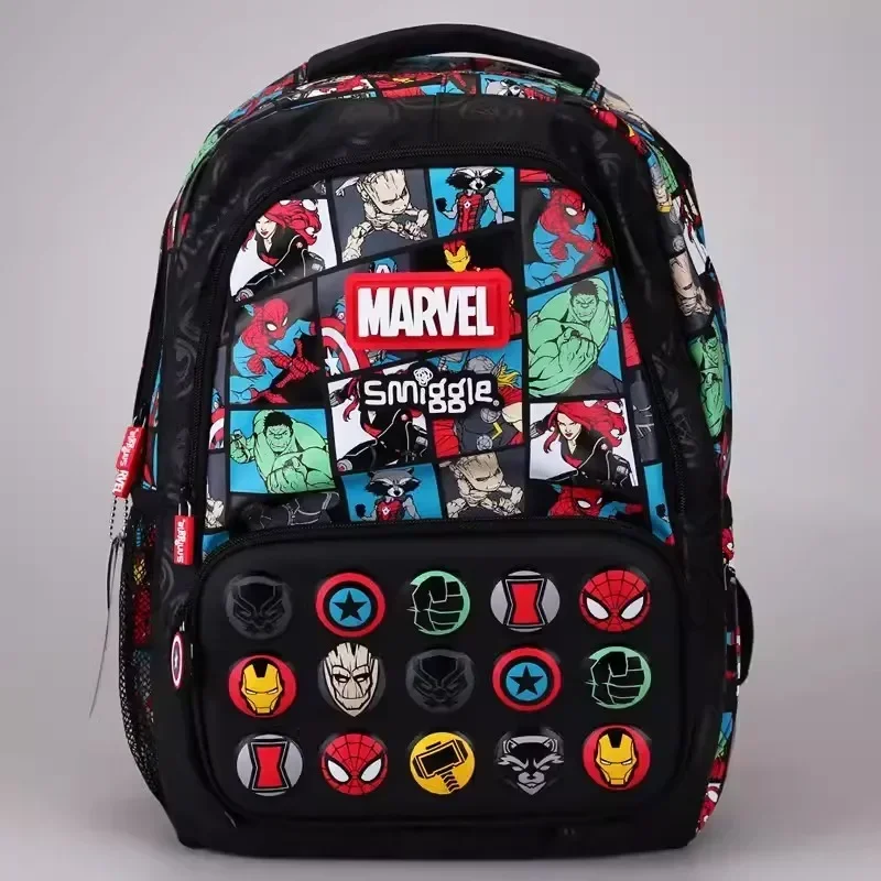 Genuine Australia Smiggle Elementary School Children Backpack Schoolbag Boy Marvel Large Capacity Cartoon Shaped Bag Pencil Case