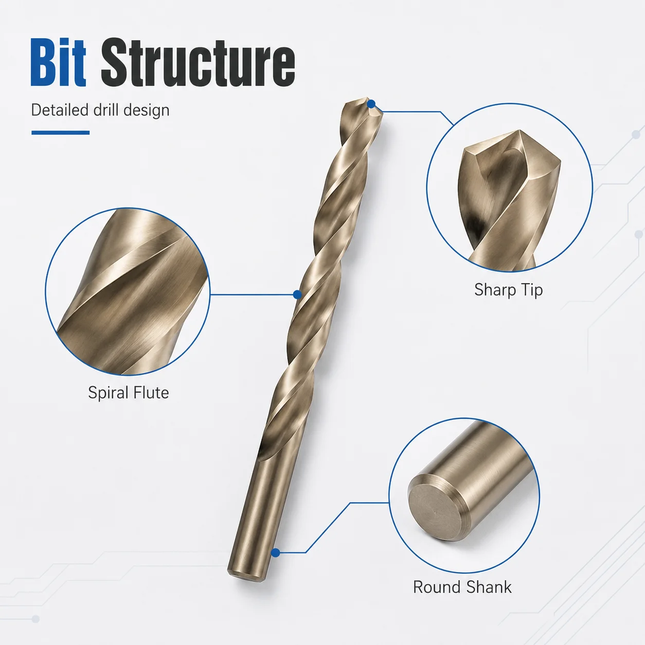 10Pcs HSS Twist Drill Bit Set 1-10mm Split Point Drill Bits with Metal Case for Metal Wood Plastic DIY Drilling Tools