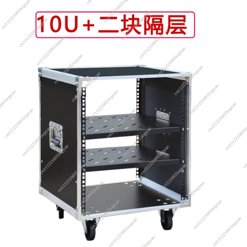 Rack Portátil 10U para Transporte, Rack ATA para Amplificador para KTV e Cinema, Case para Console de DJ para Sistema de Som em Casamentos ao Ar Livre