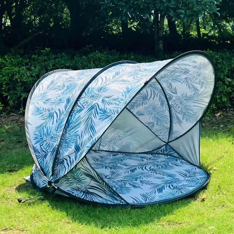 Beach Tent with Sunscreen Protection - Windproof Waterproof Canopy Fully Automatic Quick Setup for Outing Supplies