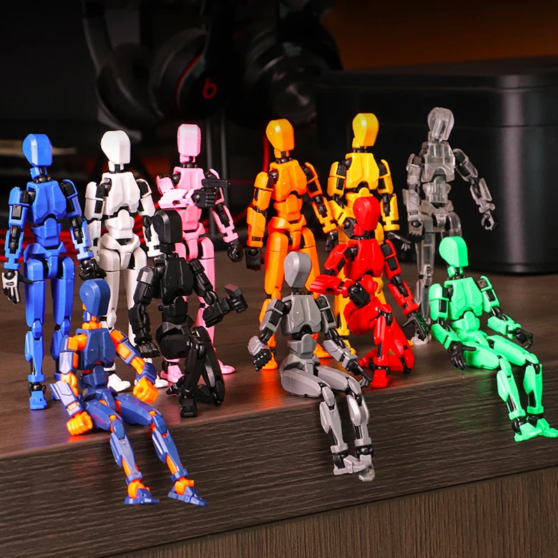13 アクションフィギュアおもちゃ子供全身可動ロボット多関節可動ロボット 3D プリントマネキンダミー親子ゲーム