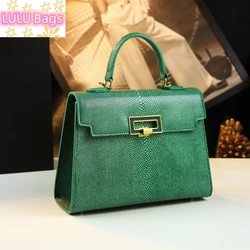 Luxury Fashion Genuine Leather Women's Handbags 2023 New Pearl Fish Pattern Lady Shell Bag Commuter Shoulder Messenger Bags