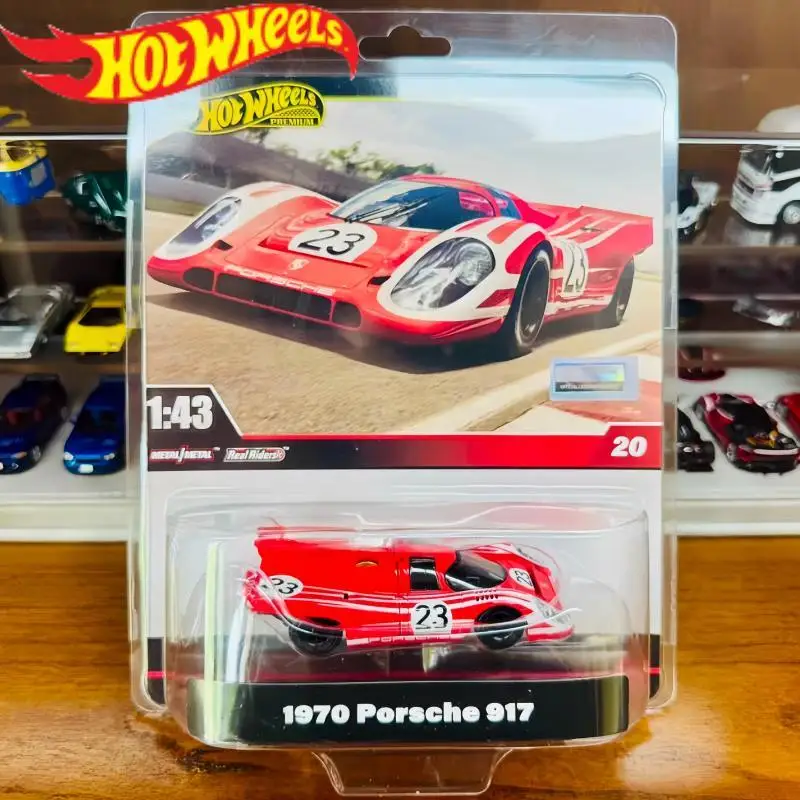 

2025 Original Hot Wheels Premium Hmd41 #20 1970 Porsche 917 Red 1:43 Scale Die-Cast Model Car Toy 2025 G Ornamnet Birthday Gifts