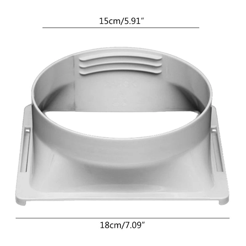 15cm Square Portable Air Conditioning Body Exhaust Duct Pipe Connector Conditioner Parts Easy Install