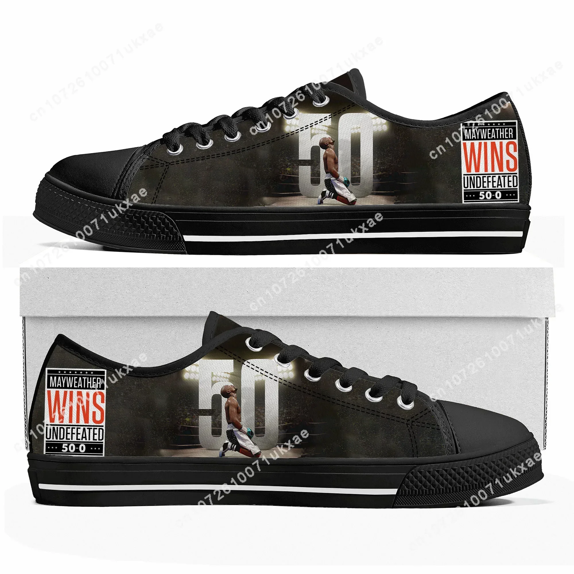 F-Floyd M-Mayweather U-Undefeated B-Boxing منخفضة أعلى أحذية رياضية الرجال النساء المراهقين قماش حذاء رياضة أحذية مخصصة غير رسمية تخصيص الحذاء