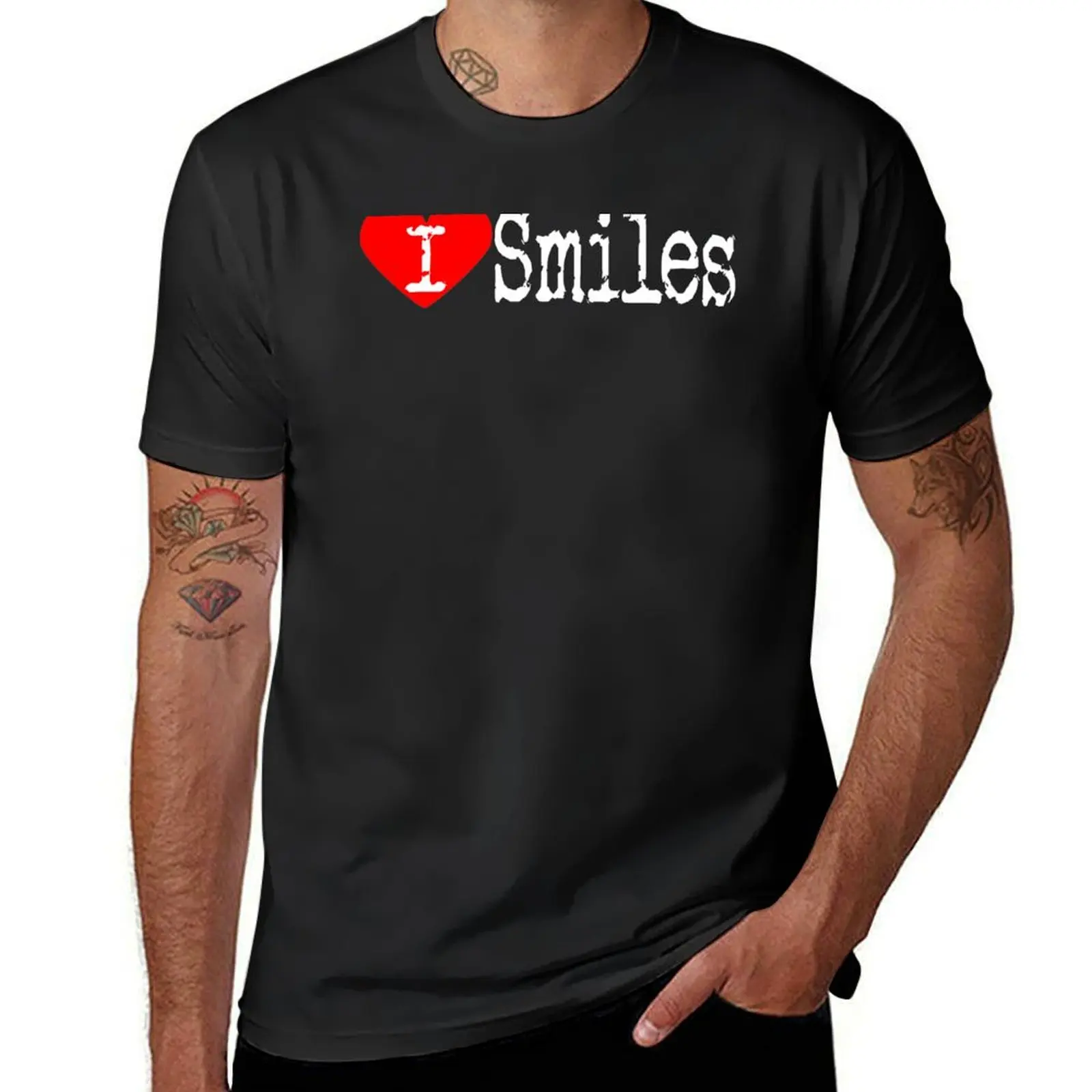 

I Heart Smiles | Love Smiles T-Shirt blacks graphics boys animal print mens graphic t-shirts