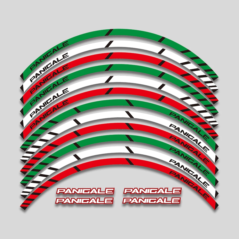 New Motorcycle Sticker Wheels Waterproof Stripe Rim Tire Decals Accessories Set For DUCATI 899 959 1199 1299 Panigale R V4 V2 S