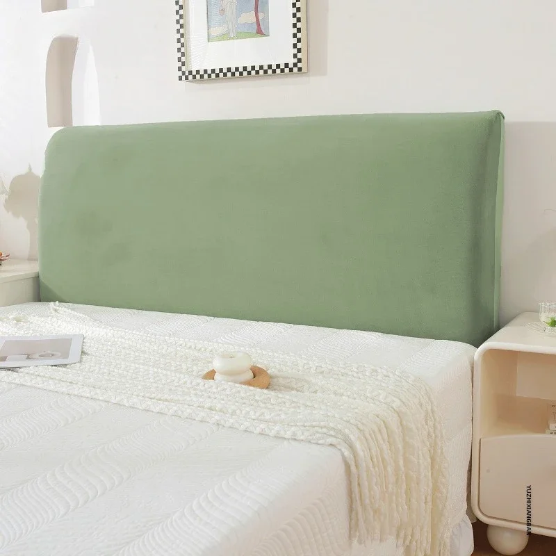 Fully Wrapped High-elastic Headboard Cover Soft Eazy To Install Slipcovers Bedroom Decoration Anti Cat Scratch Bedhead Covers