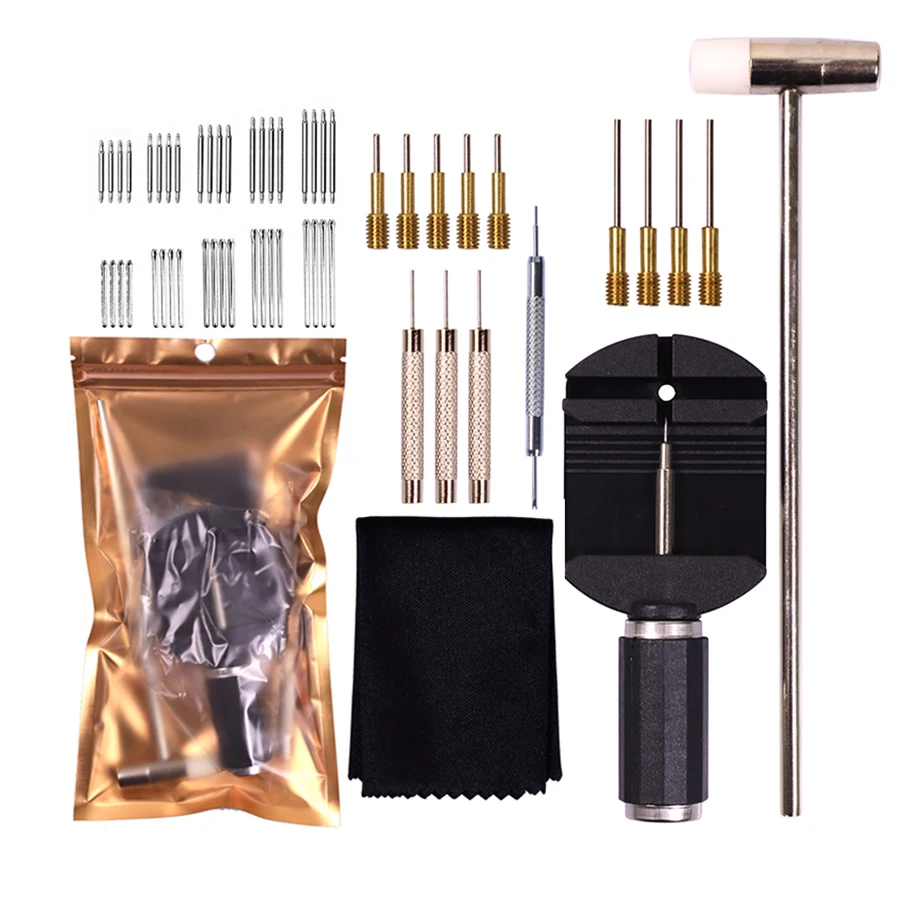 Watch repair tools, remove watch strap, replace strap connecting rod, replace split pin, 56 piece tool set