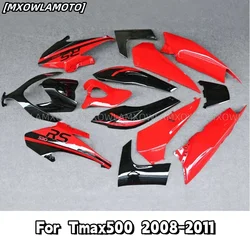 For 2008 2009 2010 2011  TMAX 500 Motorcycle Fairing Accessories  Suits Bodywork Set Red White