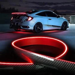 100CM 118CM LED Car Trunk Tail Brake Lights Universal Flexible Signal Lamp Turn DRL Daytime Running Light Rear Led Stop Lamp
