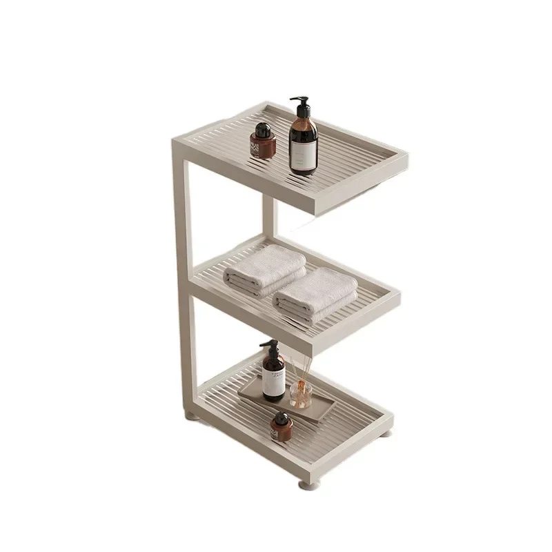 Toilet Floor-to-ceiling Storage rack Toilet Bathroom washstand Next to the toilet Crack storage rack