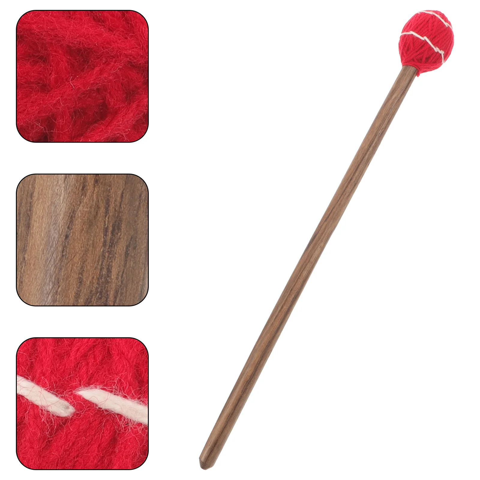 Buddha Sound Bowl Accessories Singing Stick Mallet Yoga Wooden Striker Wool Yarn