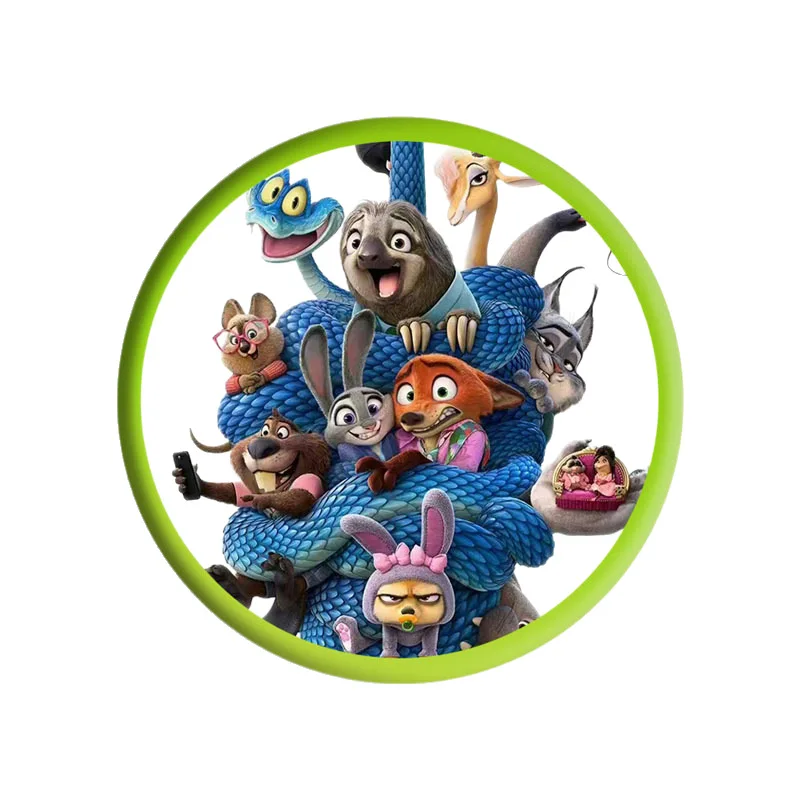 58 مللي متر ديزني Zootopia 2 المعادن المينا بروش شارات على ظهره الملابس التلبيب الستر الجينز اكسسوارات الديكور بطاقة هدية #5