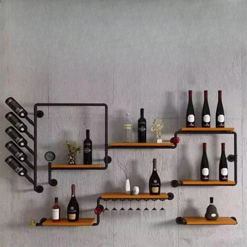 Soporte  Vino moderno para mujer, estante pared minimalista sala , estante De almacenamiento De botellas, muebles Bar