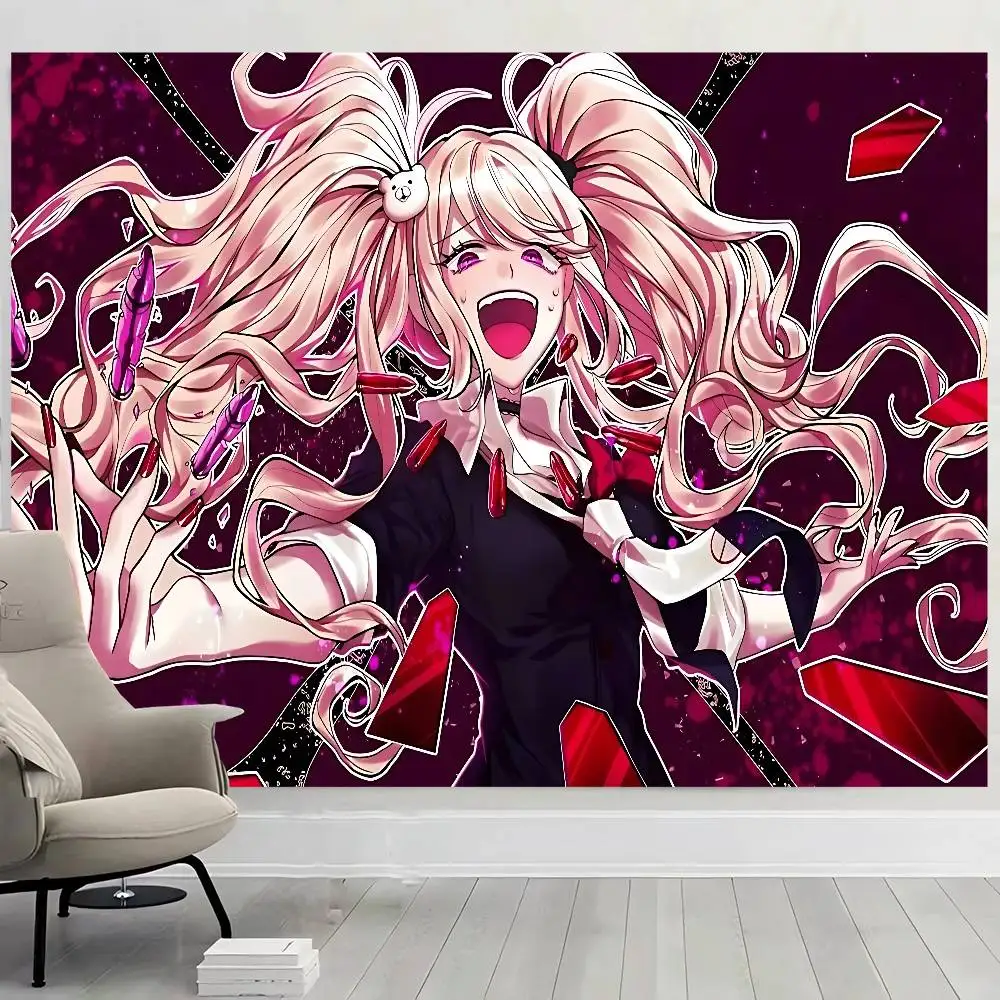 E-Enoshima-Junko موضوع حفلة خلفية القماش للفتيات زينة عيد ميلاد خلفية لالتقاط الصور