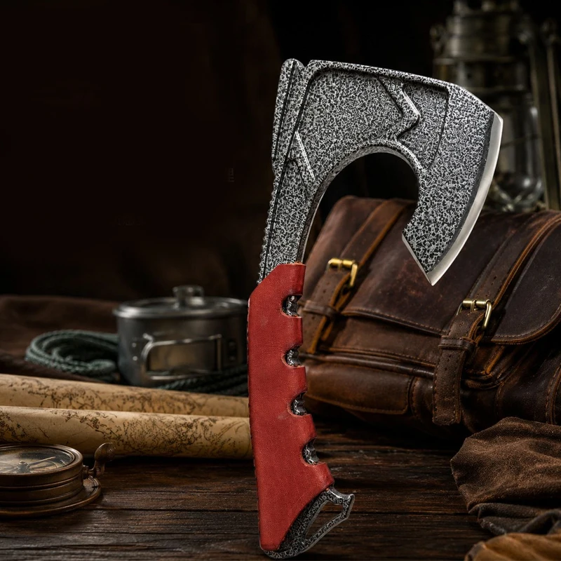 Outdoor Portable EDC Multifunctional Longquan Hand Forging Tactical Axe Camping Hiking Car Emergency Tool
