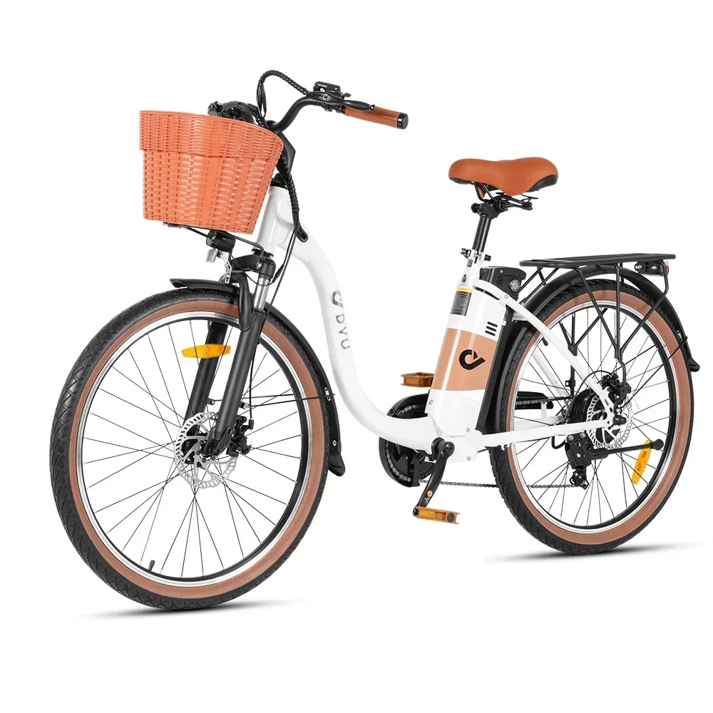AliExpress NONE DYU C6PRO Electric Bike for Adults 250W Motor City Ebike 36V15.6AH Battery Electric Bike 26 inch tire commuter electric bike