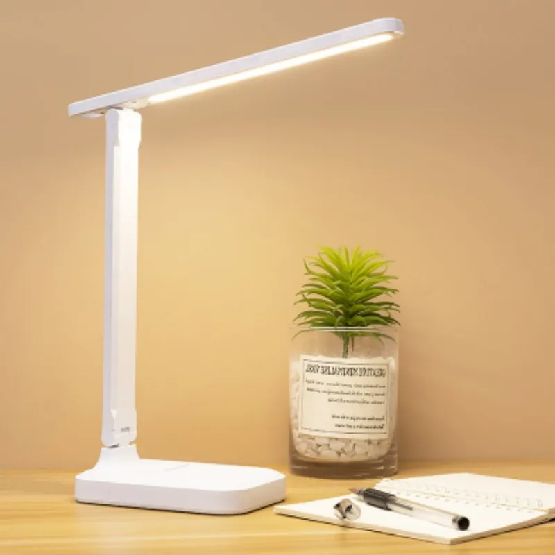 

LED Desk Lamp Foldable Dimmable Touch Table Lamp USB Powered Table Light Night Light Touch Dimming Portable Study Room Lamp