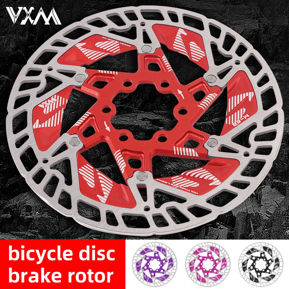

VXM Bike 160MM Aluminum Alloy Heat Dissipation Brake Rotor Floating Thickening Anodized Quick Cooling Ultra-light Disc 2025 New