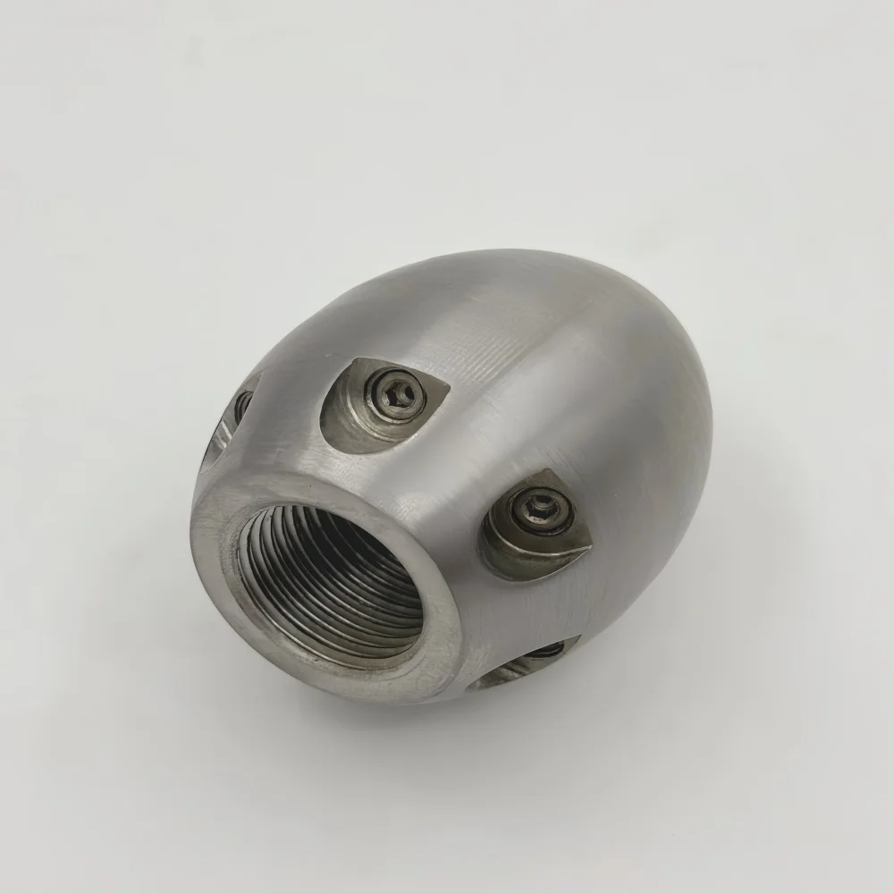High Pressure Cleaning Machine Nozzle Sewer Cleaning Nozzle Pipeline Dredging Tool Stainless Steel Material Flow rate 40L~110L