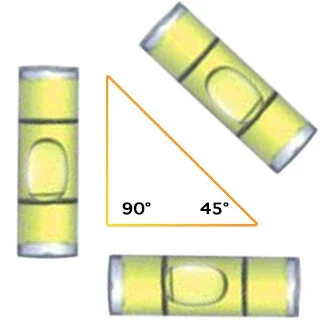 9 Inch Torpedo Level, Magnetic Box Level with 45°/90°/180° Bubbles, Shock Resistant Bubble Level Tool for Measuring