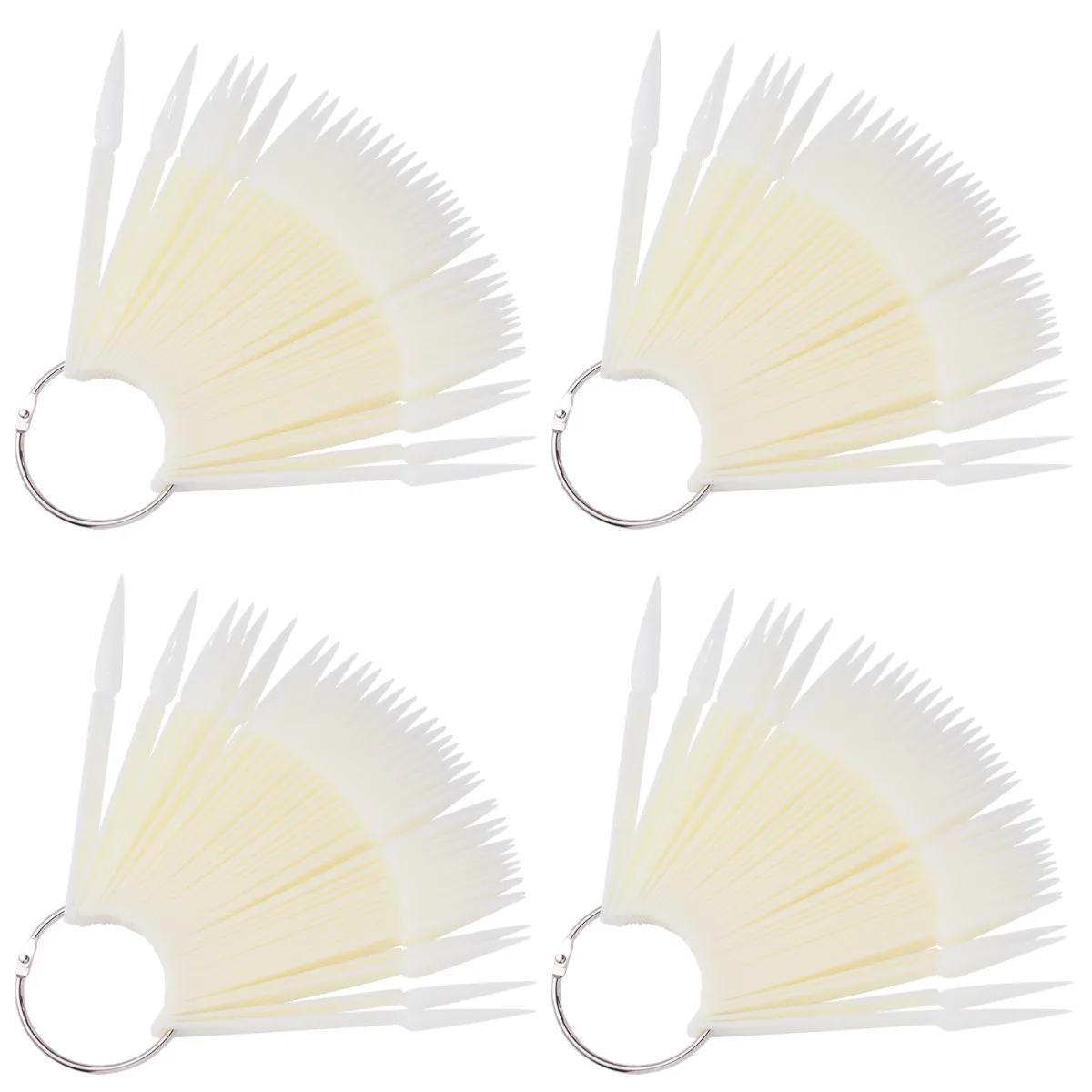 160 Pcs Tip Sticks Almond Sample Cards False Nails Palette Decorations for Display