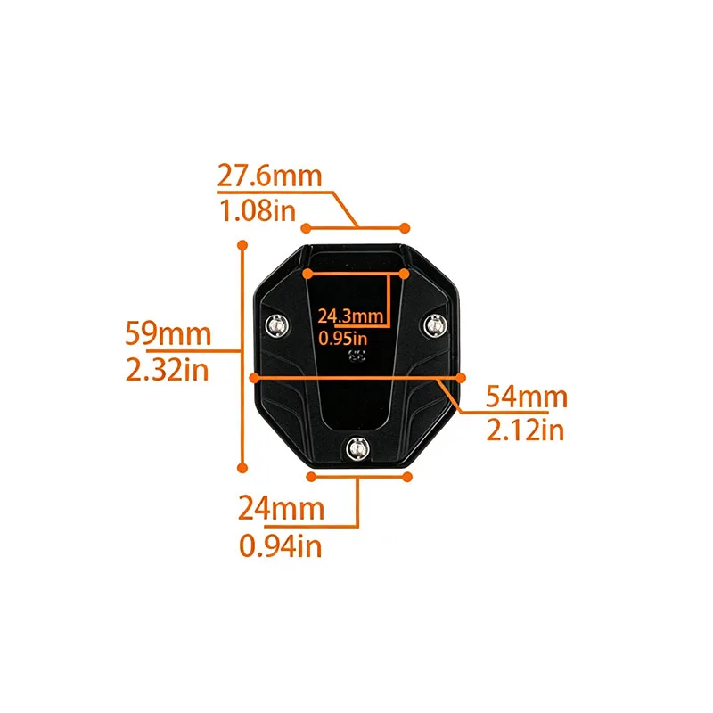 Universal Bike Scooter Motorbike Motorcycle Foot Side Stand Extension Pad Support Plate Anti-Skid Enlarged Base Bikes Kickstand