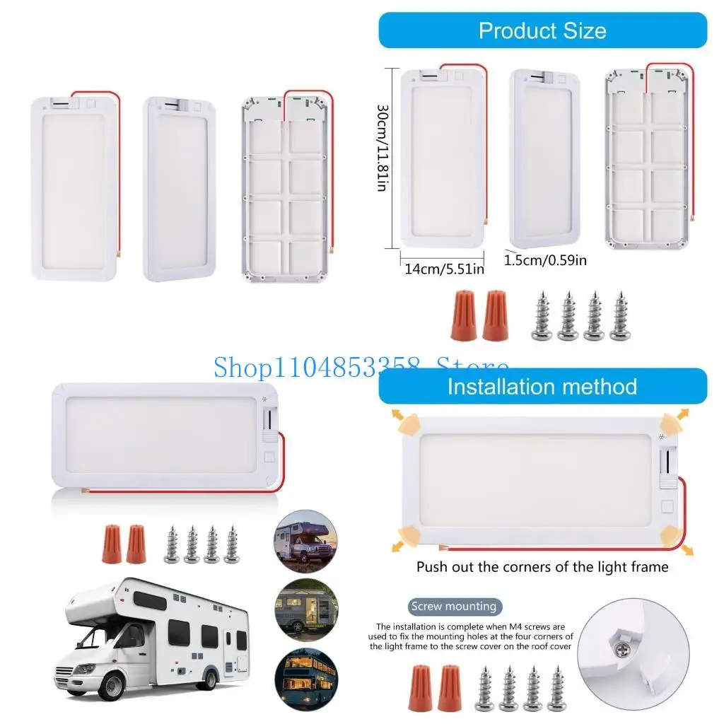 

652F Караваны Потолочные аксессуары внутреннего освещения 3 Цветные светодиодные светодиодные светильники Супер ярко для яркости