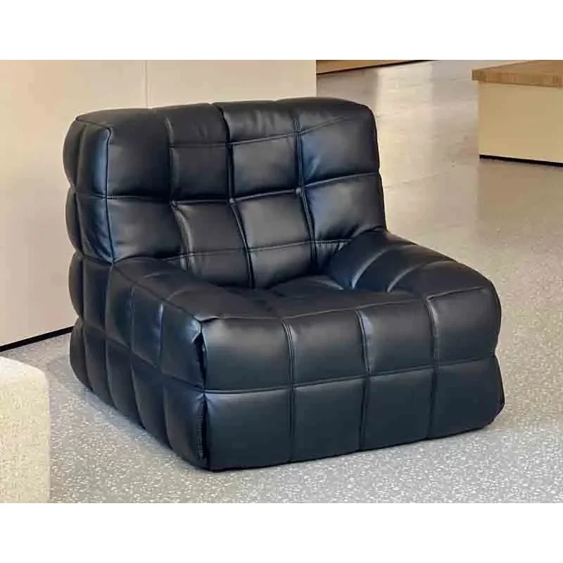 Sofá de suelo perezoso, tumbona para sala de estar, balcón, silla relajante, sofá de espuma Retro, sofá de un solo asiento, silla sin brazos