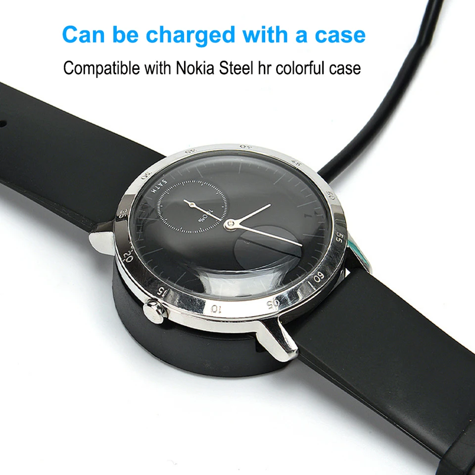 Smart Watch Charger for Nokia Steel HR 36mm/40mm USB Dock