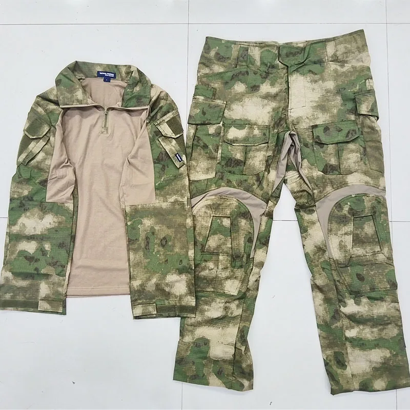 Taktischer Outdoor-Jagd-Trainingsanzug, GEN3-Tarnoberteil, taktische Hose, Camping-Kampfuniform, G3-Flecktarn-Set für Herren, Feld-Sets