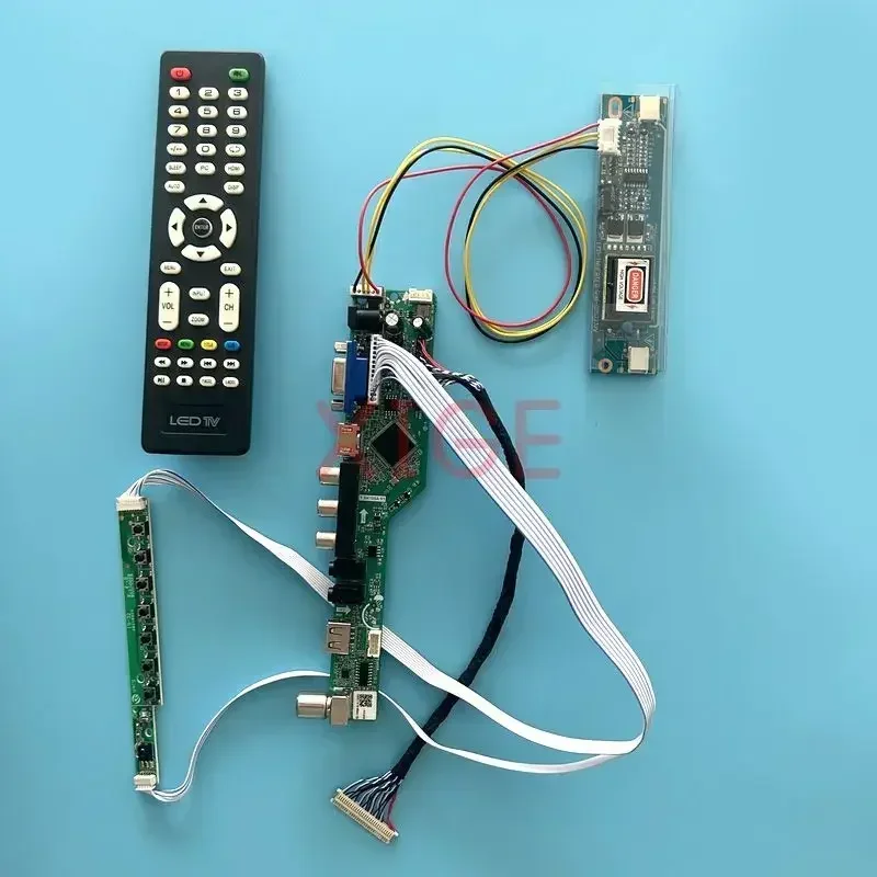 

For LTN170X3 N170C1 N170C3 N170C4 LCD Controller Driver Board 1440*900 Analog TV AV+USB+IR+VGA+HDMI 2CCFL Screen Kit LVDS 30 Pin