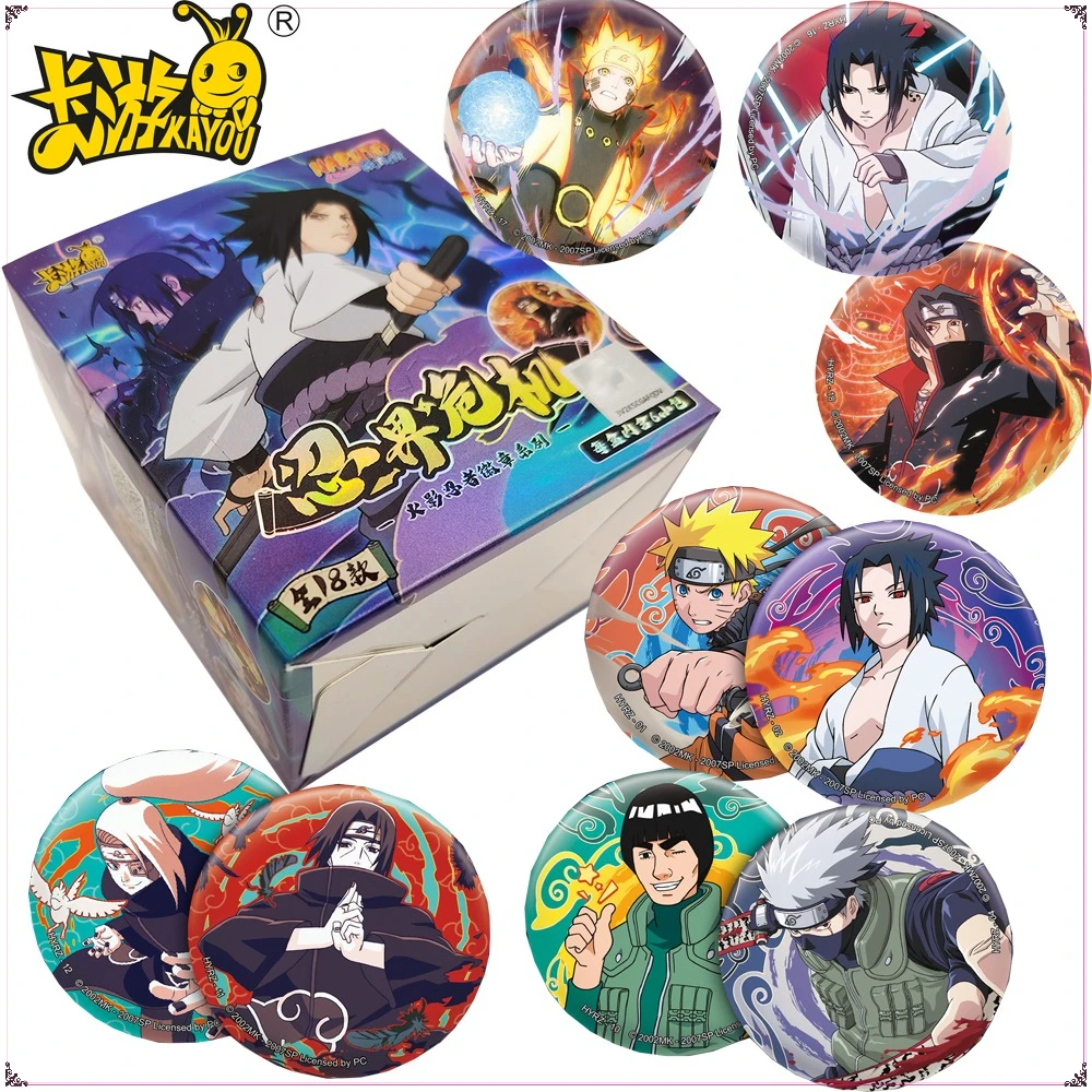 

Original Kayou Anime Naruto Peripheral Character Collection Badge Uchiha Itachi Cosplay Round Brooches for Bag Accessories Gifts