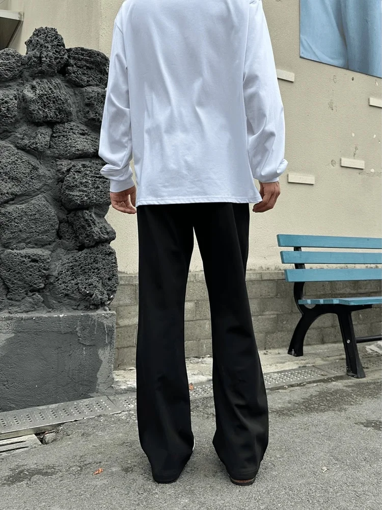 

Cleanfit Bla Ice Silk Straight Leg Men's Summer Thin Casual Pants Drapey Lightweight Classic Straight Cut Faionable Teens