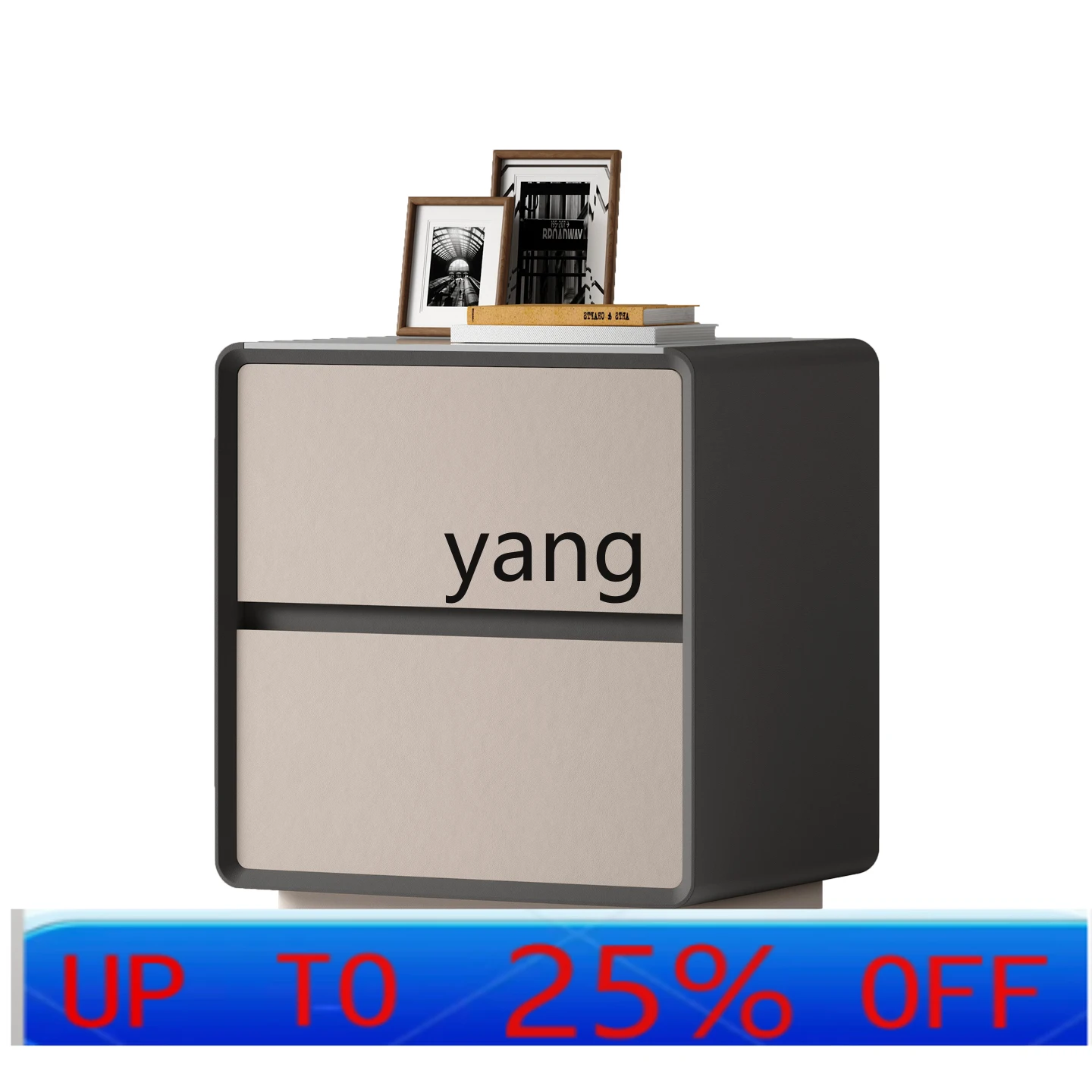 

LMM Italian light luxury high-end bedside table modern simple bedroom high-value storage cabinet