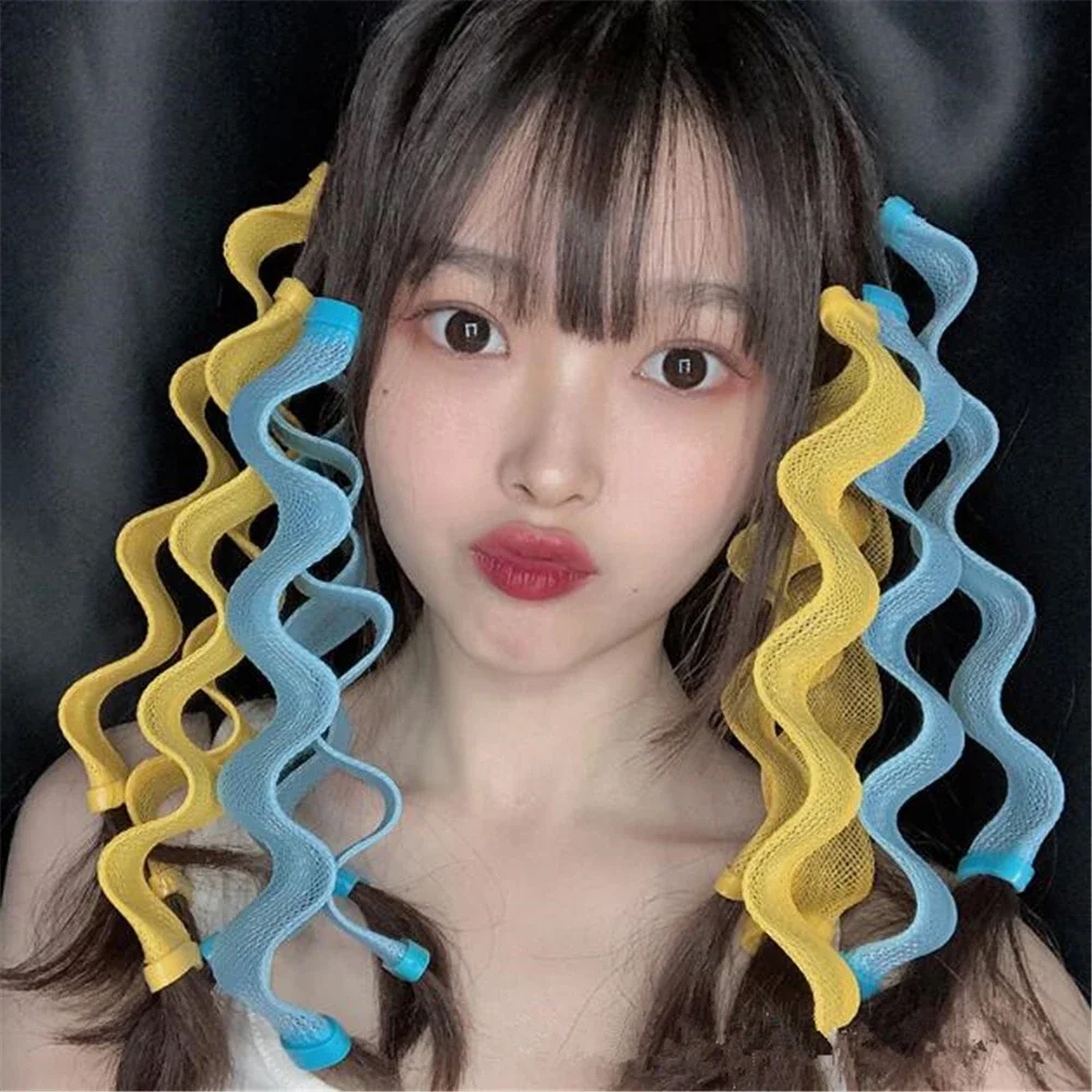 12pcs Magic Hair Curler Heatless Hair Rollers Hairstyle Roller Sticks 30CM DIY Wave Formers Hair Curler No Heat Styling Tools