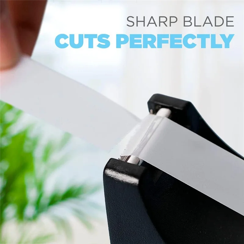 Dispenser per nastro da tavolo - Base antiscivolo - Dispenser per rotoli di nastro ponderato - Perfetto per ufficio, casa, scuola, confezione da 2 Facile da usare