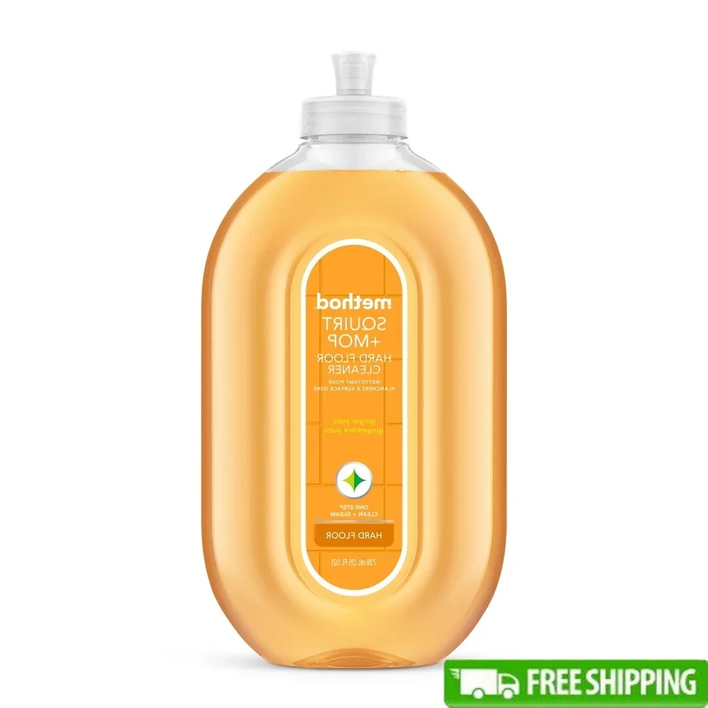 Limpiador de suelos duros, solución de limpieza de suelo con aroma de jengibre Yuzu, uso doméstico, botella de 25oz para interiores, no tóxica, segura y efectiva