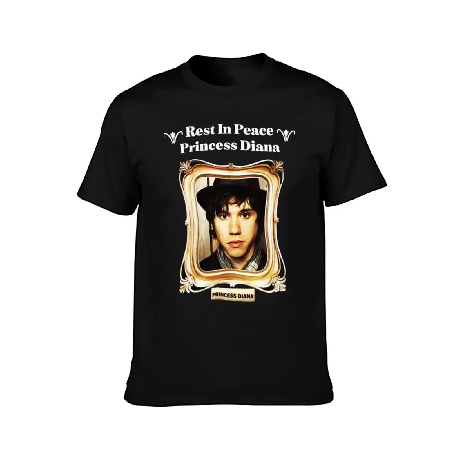 Rest In Peace Princess Diana Ryan Ross T-Shirt, Summer Casual Cotton Tee, Oversized Streetwear Tops, Vintage Graphic Print