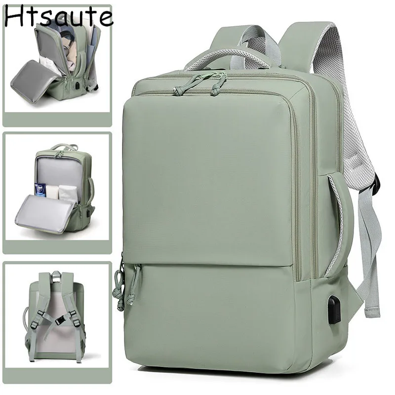 Multifunctional Women Men Top-handle Hand Bag Luggage Backpacks Business College Laptop Travel Backpack Waterproof Schoolbag