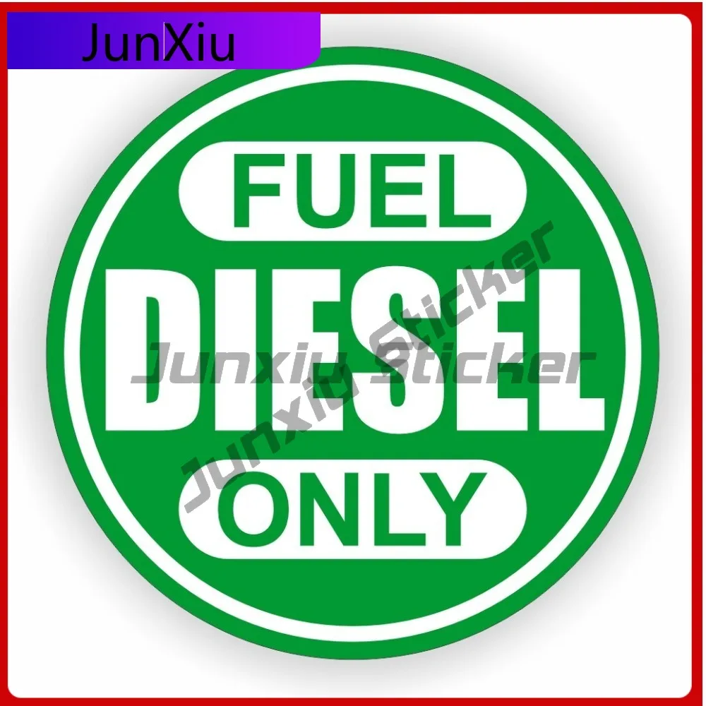 

Round Diesel Only Weatherproof Vinyl Decal Fuel Tank Def Green Scratch-proof Sticker Camper Van Bike Decals Outdoor Custom Suv