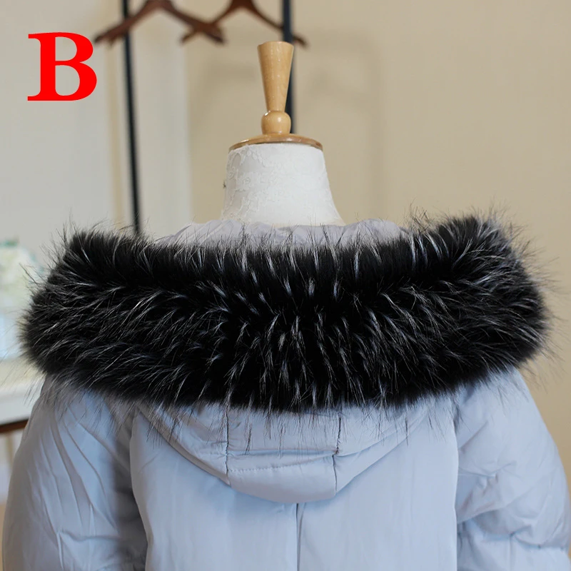 Multicolor Winter Hood Fur Decor Warm Faux Fur Scarf Women Coat Fur Collar Shawl Detachable Soft Plush Collars Accessories