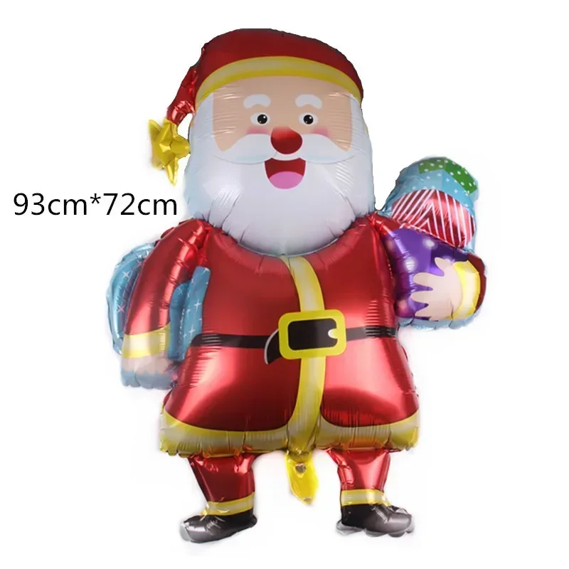 Large Christmas Balloons Santa Claus Snowman Elk Stocking Foil Balloon Christmas Decorations for Home Navidad 2025 New Year