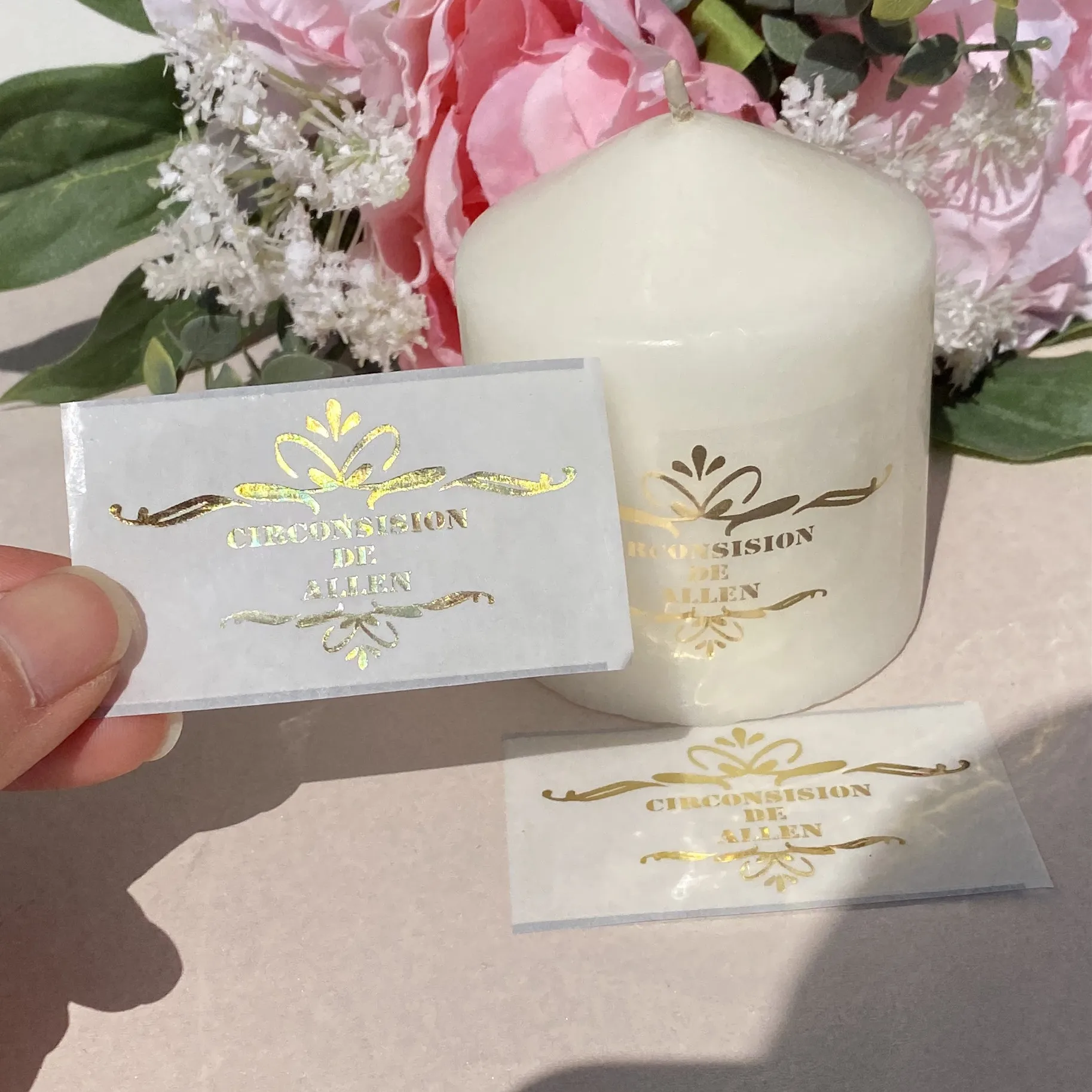 Personalized Boy Circumcision Party Candle Stickers Custom Circoncision Candles Decorations Labels (Canlde excluded)