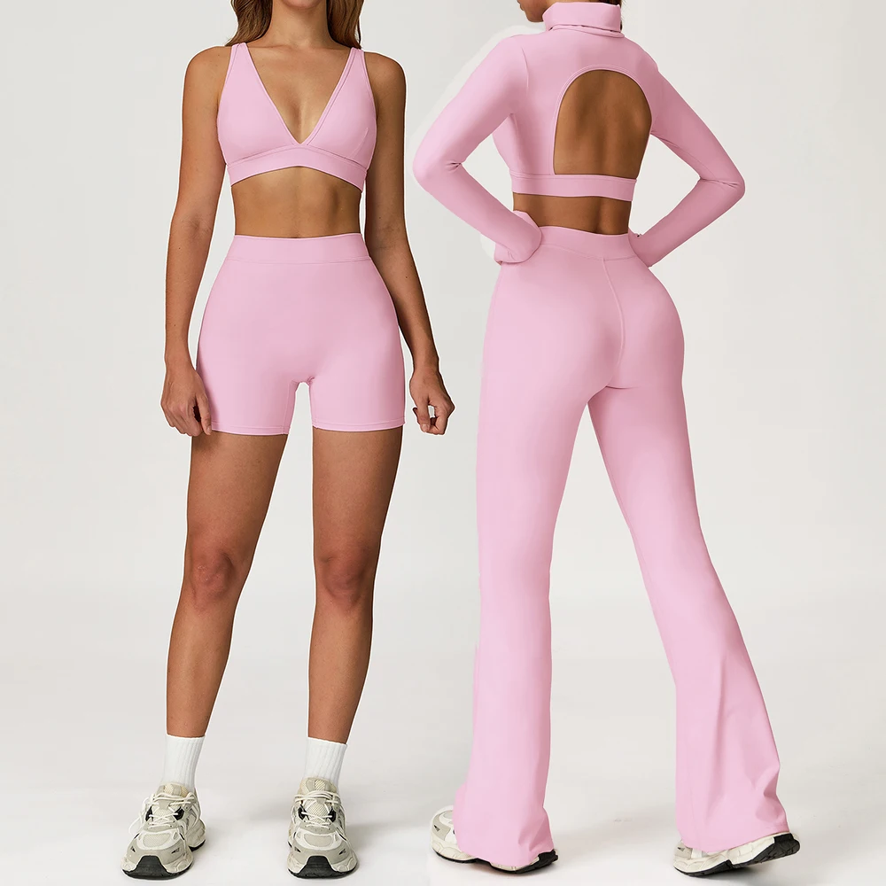 

2PCS Yoga Set Nude Feeling Workout Sets Sportswear Women Gym Push Up Fitness Running Workout Tracksuit Sport Bra Leggings Suit