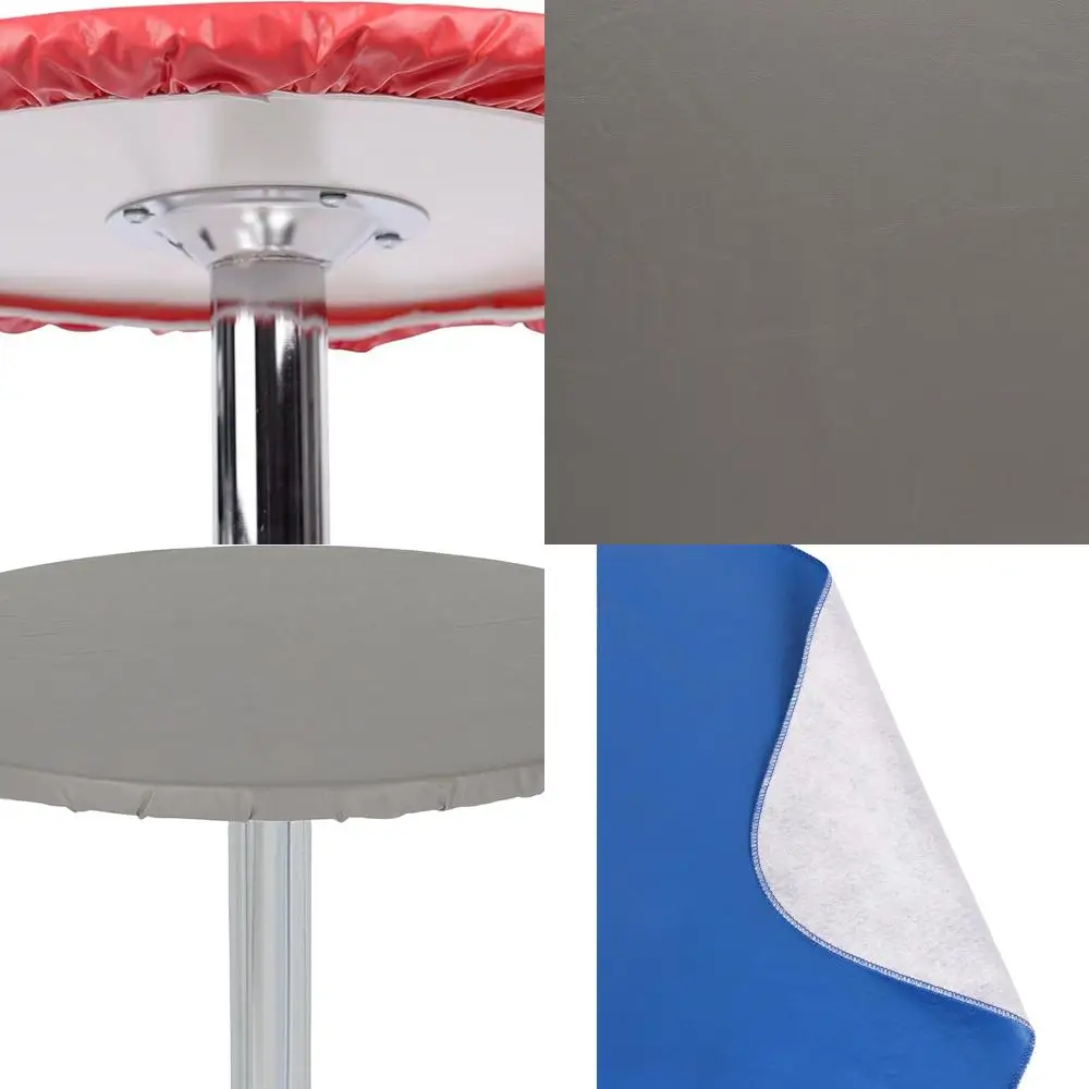 

Прочная 60-серая виниловая скатерть с фланелевой подложкой, эластичной кромкой, идеально подходит для столовой в помещении и на открытом воздухе и карточных игр.