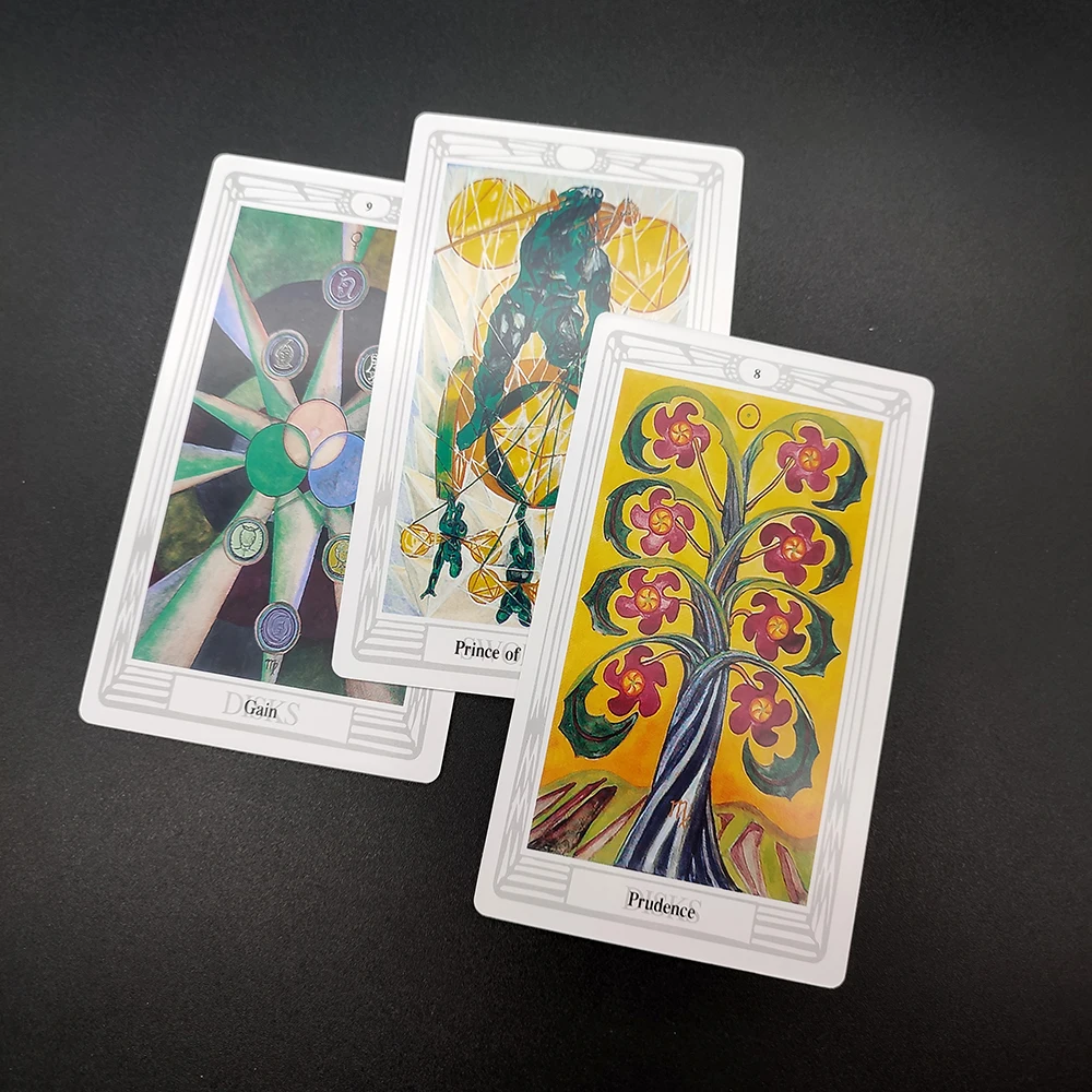 12CM*7CM  NEW Thoth Divination Tarot Deck: 78-Card Tarot Deck Telling Game for Beginners and Experts