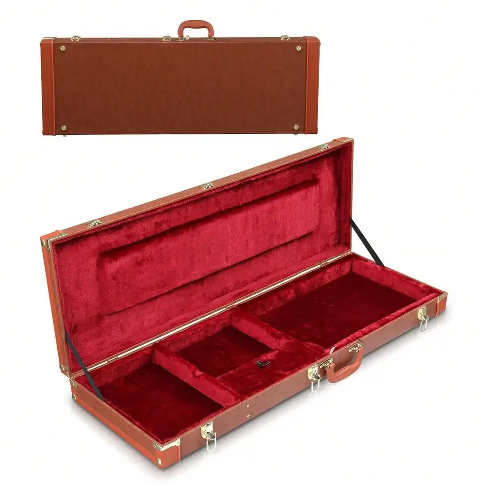 Cases Hard-Shell Wood Case for TL ST 170 Electric Guitar With Lock Keys