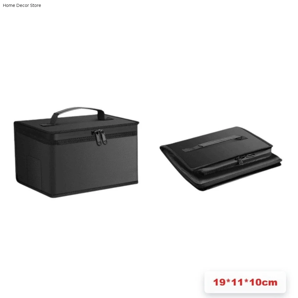 Portable Folding Lipo Safety Bag Explosion-Proof Top Handle Battery Safe Guard Pouch Waterproof Double Zipper